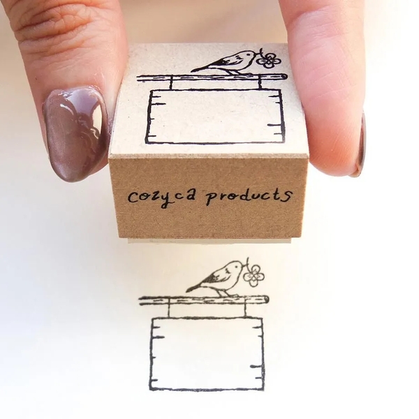 Các mẫu con dấu gỗ 3 x 3 cm từ hãng Cozyca Nhật Bản