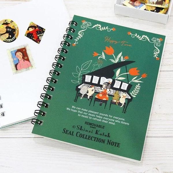 Sổ trữ sticker | Bìa còng | Giấy dày có lớp cán bóng | Hãng Shinzi Katoh