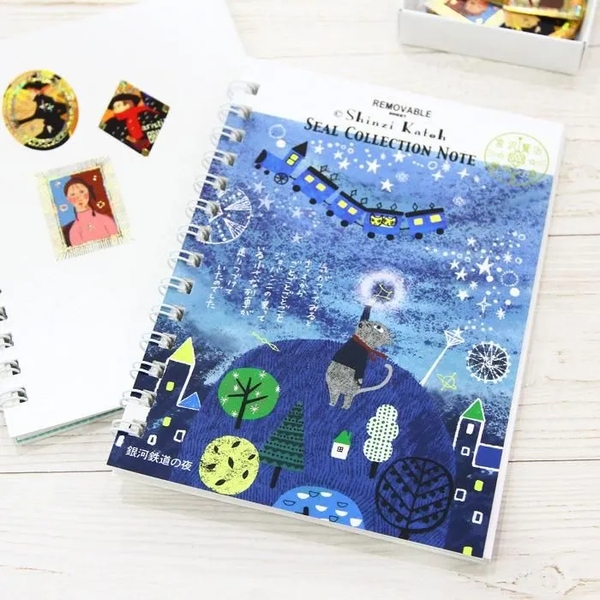 Sổ trữ sticker | Bìa còng | Giấy dày có lớp cán bóng | Hãng Shinzi Katoh