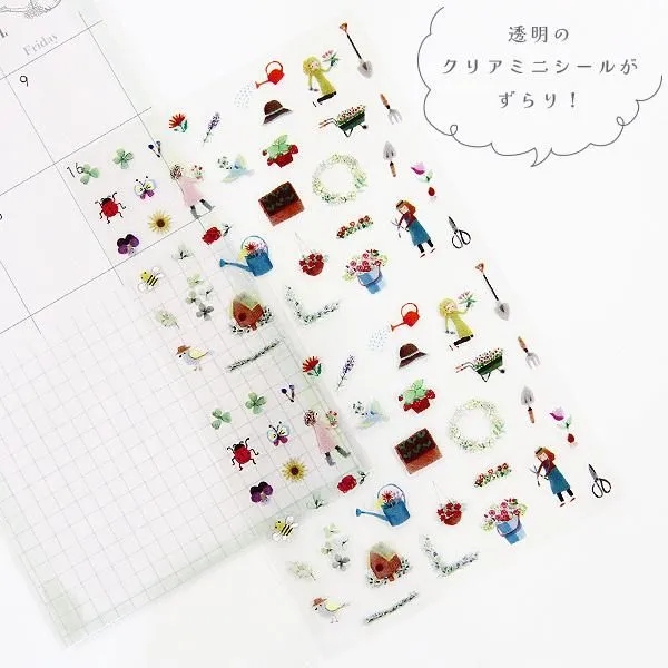 Các mẫu sticker sheet mini chất PET | hãng Shinzi Katoh Nhật Bản