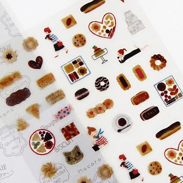 Các mẫu sticker sheet mini chất PET | hãng Shinzi Katoh Nhật Bản