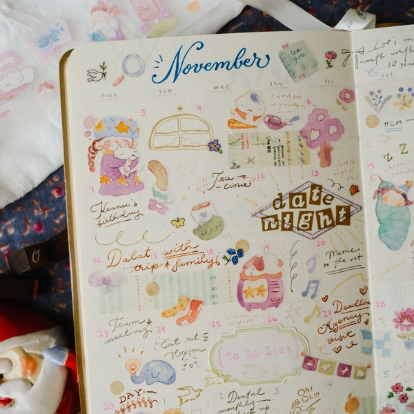 PET Tape Stickers - hình dán bế sẵn 