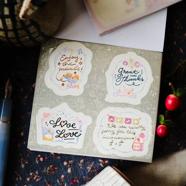 [Full tệp] Giấy note dạng sticker khung - Frame Note Stickers 