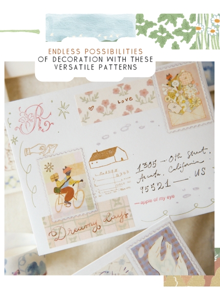 Các mẫu pre-cut washi tape 