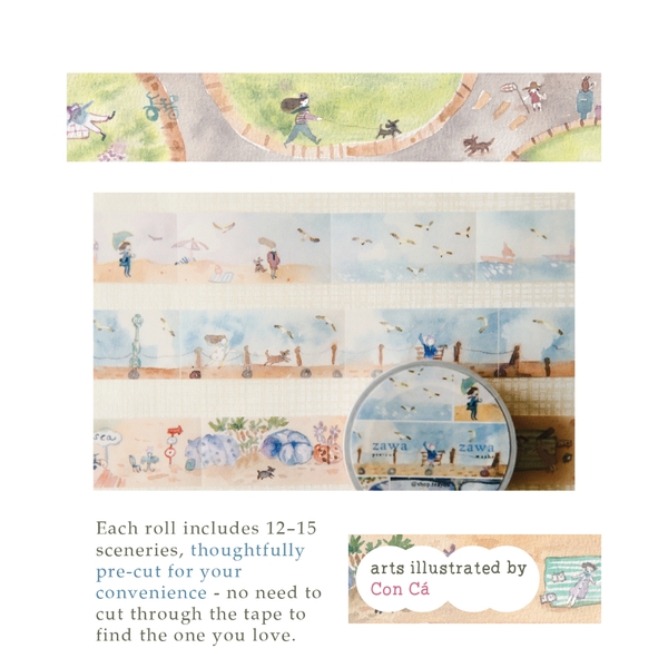 Các mẫu pre-cut washi tape 