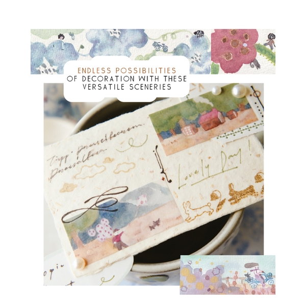 Các mẫu pre-cut washi tape 