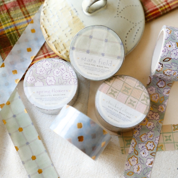 Các mẫu washi họa tiết có Nhũ 