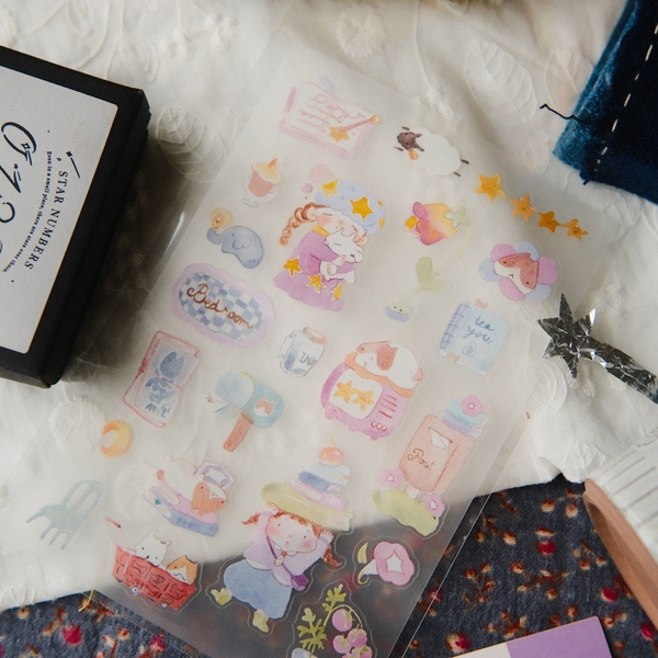 Sticker sheet chất PET 