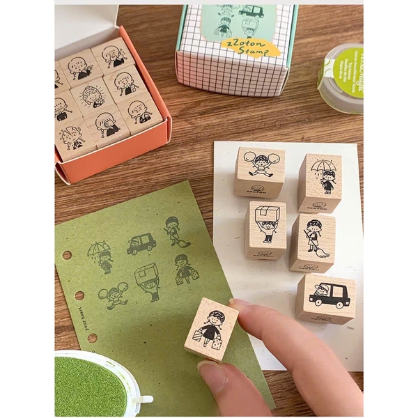 Các mẫu con dấu gỗ chủ đề Daily | hãng Molinta