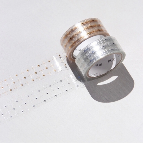 [Chiết 1m] các mẫu Clear tape hãng Boki | Chính hãng Hàn Quốc