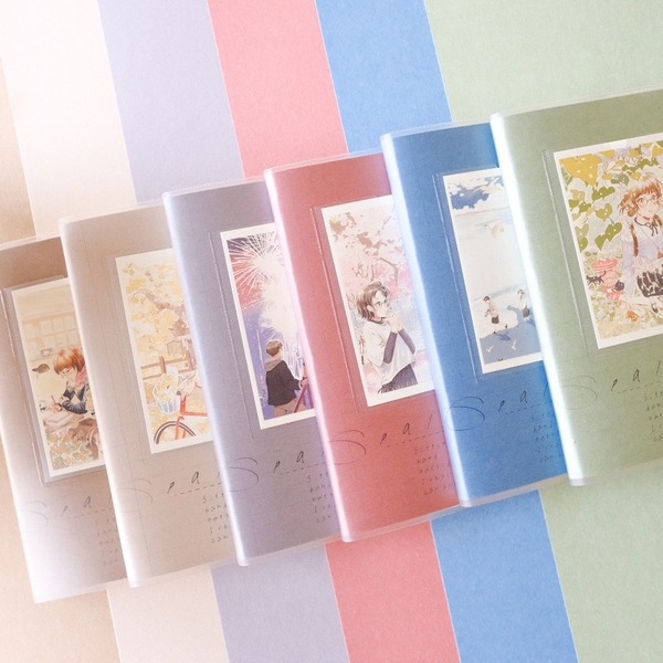 Sổ bìa nhựa Palette series A5 | 6 màu bìa để lựa chọn và đã kèm 2 Postcard