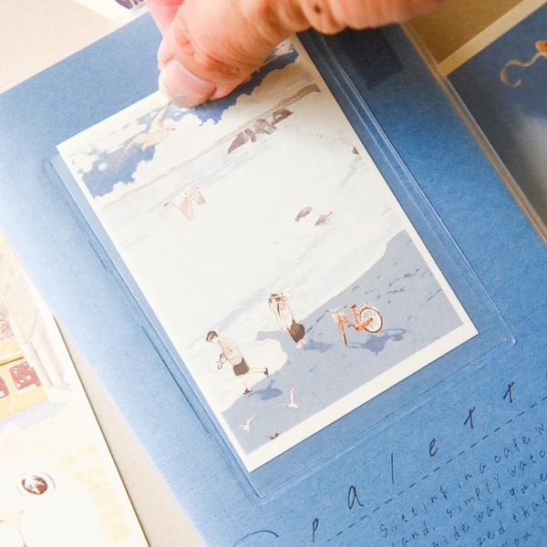 Sổ bìa nhựa Palette series A5 | 6 màu bìa để lựa chọn và đã kèm 2 Postcard