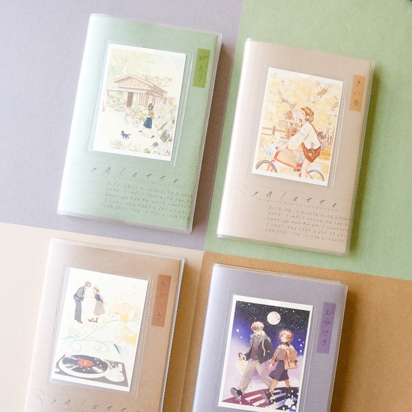Sổ bìa nhựa Palette series A6 | 6 màu bìa để lựa chọn và đã kèm 2 Postcard