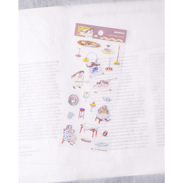 Các mẫu sticker sheet chất PET mờ | hãng Dodoluu