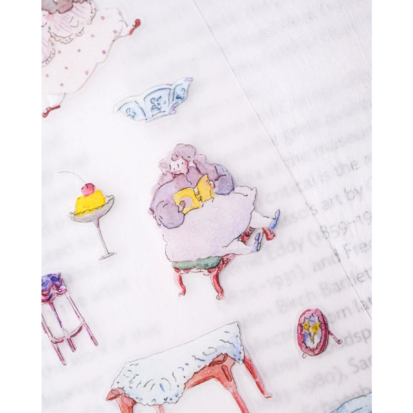 Các mẫu sticker sheet chất PET mờ | hãng Dodoluu