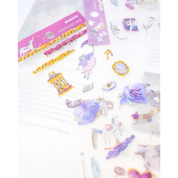 Các mẫu sticker sheet chất PET mờ | hãng Dodoluu