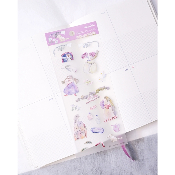Các mẫu sticker sheet chất PET mờ | hãng Dodoluu