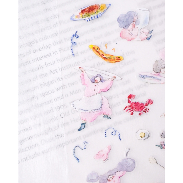 Các mẫu sticker sheet chất PET mờ | hãng Dodoluu