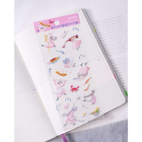 Các mẫu sticker sheet chất PET mờ | hãng Dodoluu