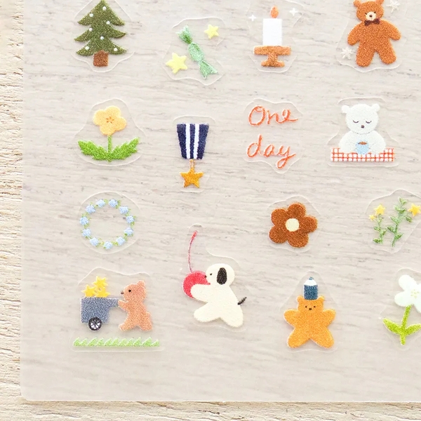 Các mẫu sticker mini dán nail hoạ sĩ Mariko Fukuoka và Aiko Fukukawa | hãng Cozyca