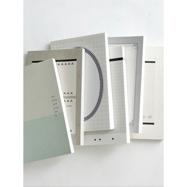 [Full và Chiết 10 tờ] Các mẫu giấy Memo Note in 2 mặt hãng Nyret Design