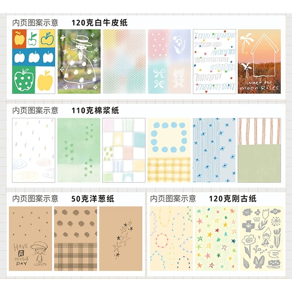 Sổ giấy note hỗn hợp chủ đều 