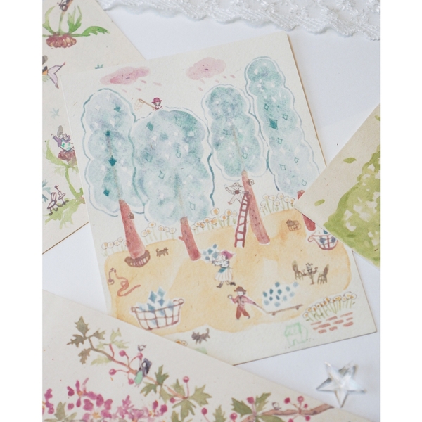 Các mẫu Postcard chủ đề người tí bon | by Con Cá