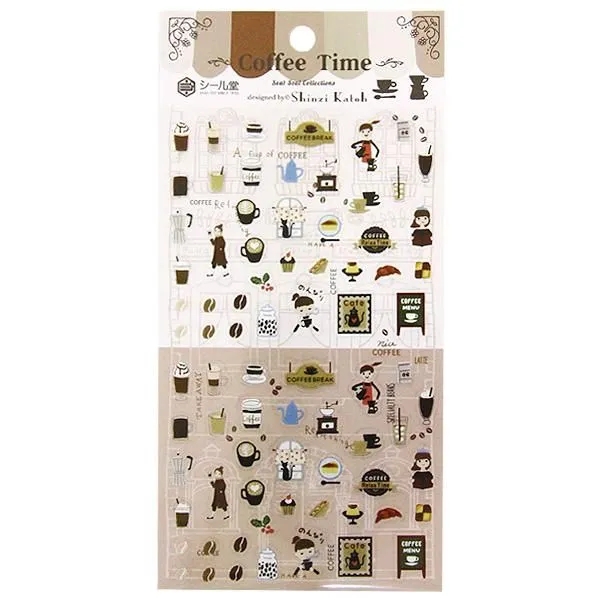 Các mẫu sticker sheet mini chất PET | hãng Shinzi Katoh Nhật Bản