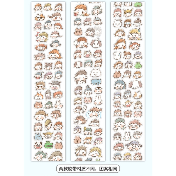 Các mẫu PET Tape series Watercolor Girls hãng Molinta
