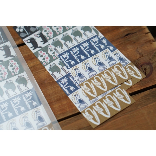 [Full và chiết] Label Stickers Sheet Ivy Snow Đài Loan