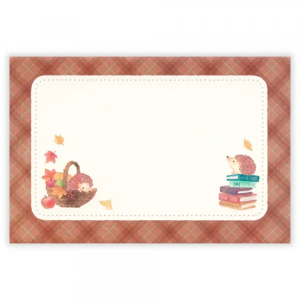 Letter Set chủ đề Autumn | 6 tờ thư + 3 phong bì | Hãng NB Nhật Bản