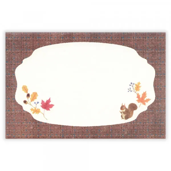 Letter Set chủ đề Autumn | 6 tờ thư + 3 phong bì | Hãng NB Nhật Bản