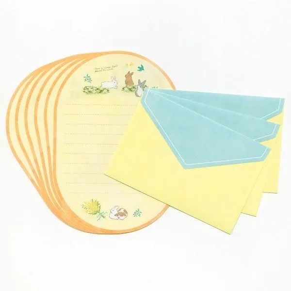 Letter set giấy cắt khung Oval chủ đề 