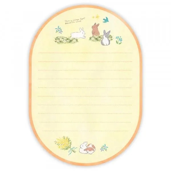 Letter set giấy cắt khung Oval chủ đề 