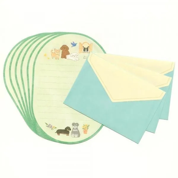 Letter set giấy cắt khung Oval chủ đề 