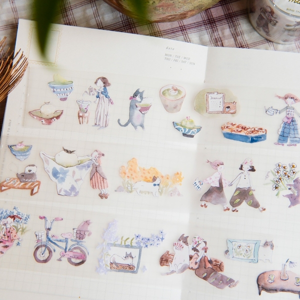 PET Tape Stickers - hình dán bế sẵn 