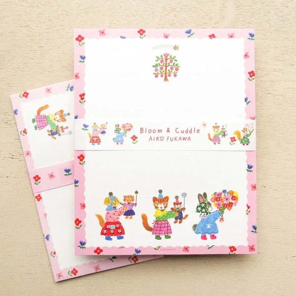 [2026] Set 12 tờ giấy viết thư kèm 4 phong thư Cozyca | Chính hãng Nhật Bản