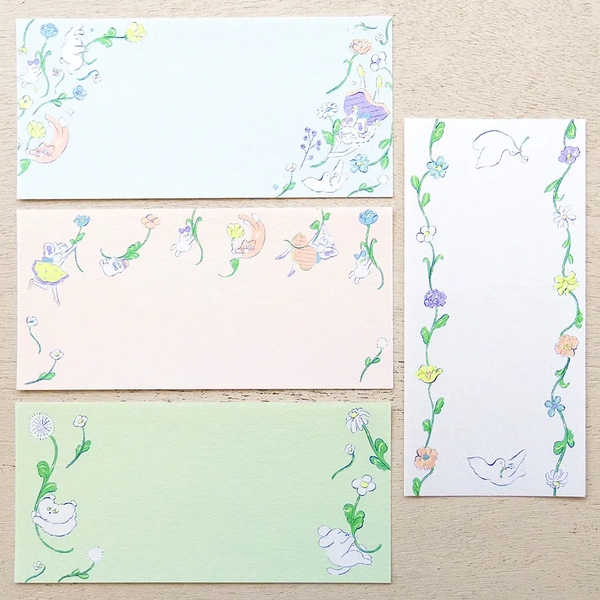 [Chiết 4 tờ ] các mẫu giấy note chữ nhật hãng Cozyca | hàng nhập chính hãng