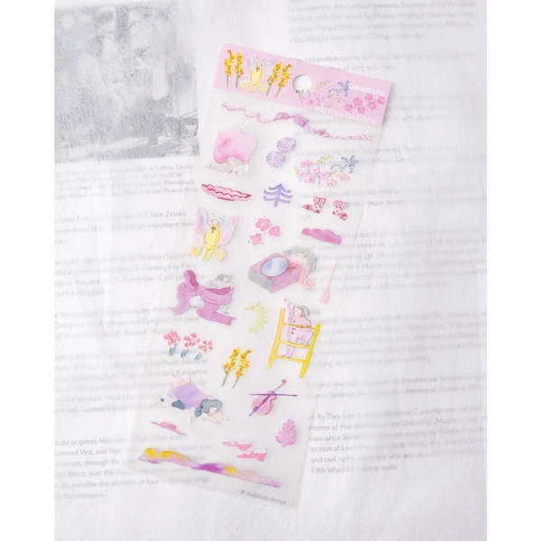 Các mẫu sticker sheet chất PET mờ | hãng Dodolulu