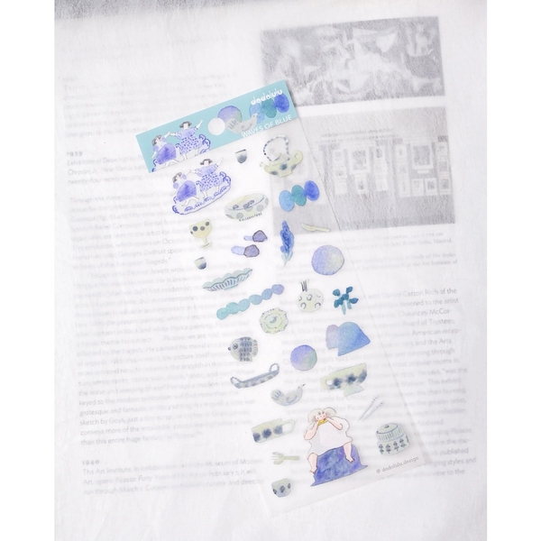 Các mẫu sticker sheet chất PET mờ | hãng Dodolulu