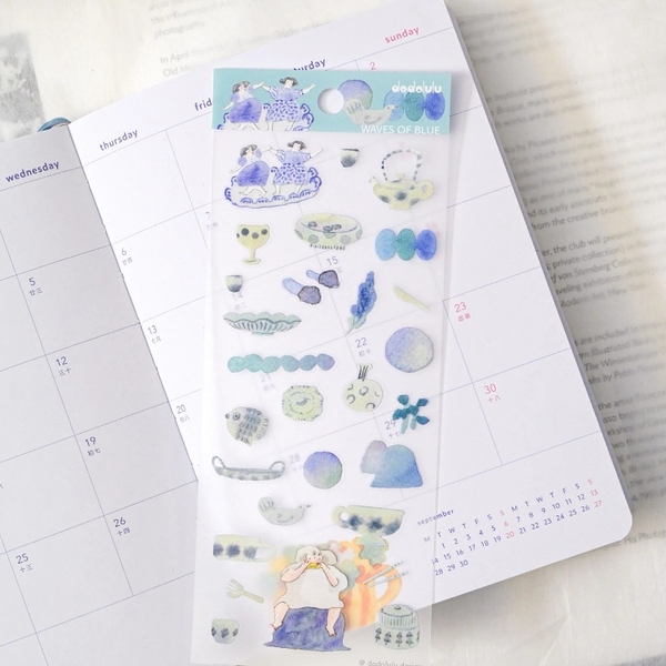 Các mẫu sticker sheet chất PET mờ | hãng Dodolulu