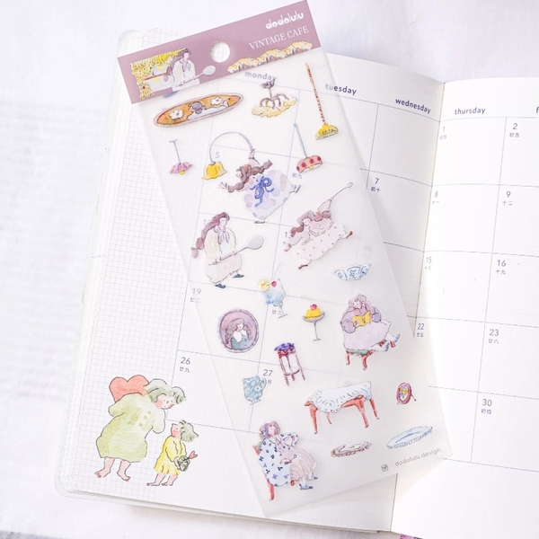 Các mẫu sticker sheet chất PET mờ | hãng Dodolulu