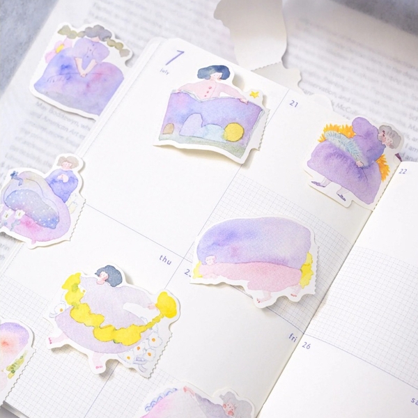 [Chiết] Các mẫu Label & Memo Sticker Roll hãng Dodolulu