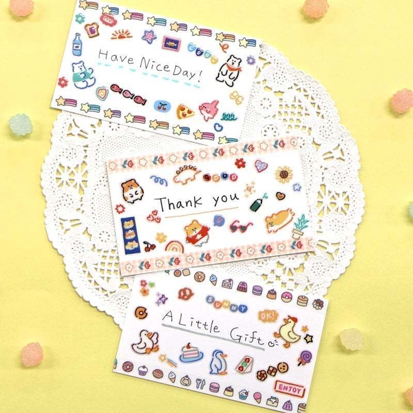 Các mẫu sticker sheet 3D nổi viền 