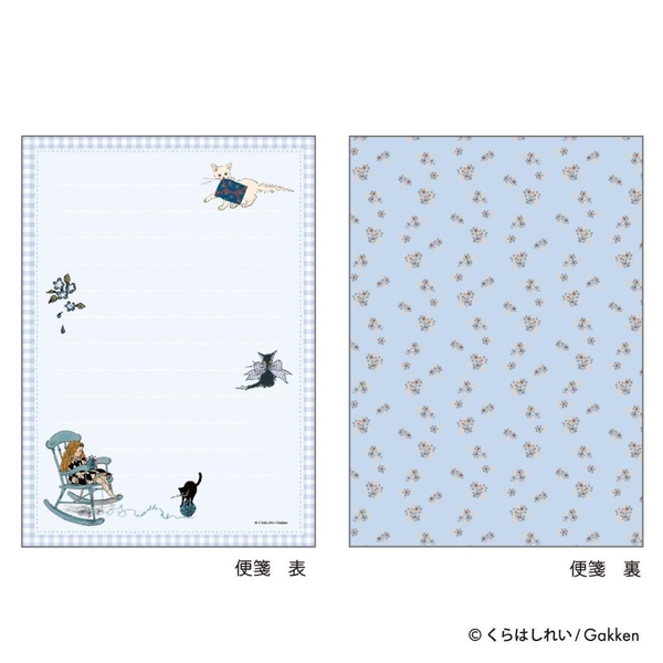 Set giấy viết thư phong bì giấy can và các tệp giấy note | họa sĩ Kurahashi Rei Nhật Bản