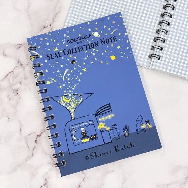Sổ trữ sticker | Bìa còng | Giấy dày có lớp cán bóng | Hãng Shinzi Katoh