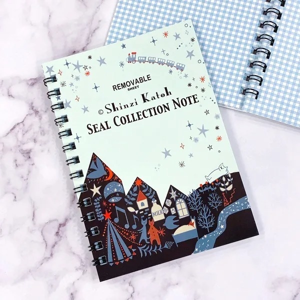 Sổ trữ sticker | Bìa còng | Giấy dày có lớp cán bóng | Hãng Shinzi Katoh