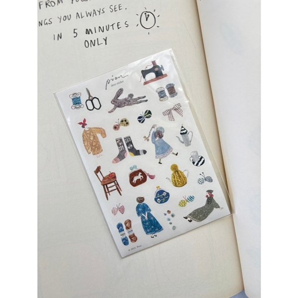 Các mẫu sticker sheet chất washi hãng Pion l Taiwan