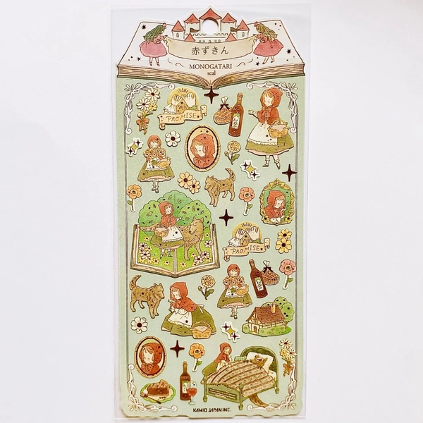 Các mẫu sticker giấy mỹ thuật & có nhũ chủ đề cổ tích MONOGATARI | Kamio Nhật Bản