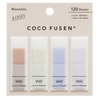 Các mẫu tệp giấy nhớ/ giấy note sách Coco Fusen 120 sheets | Nhật Bản